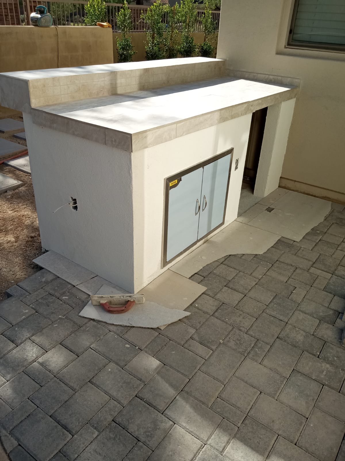 Custom Stucco Utility Enclosure