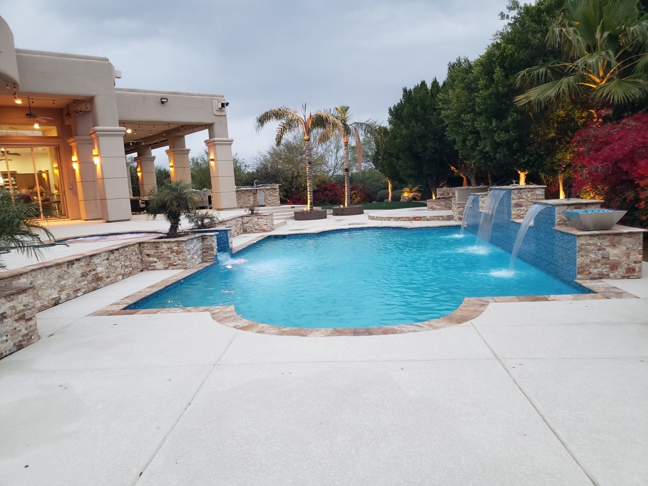 Resort-Style Pool Oasis & Water Features