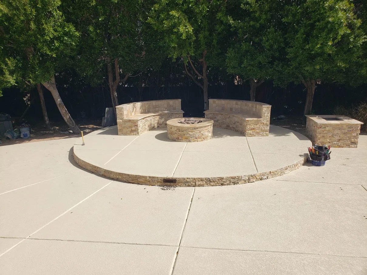 Custom Fire Pit Lounge